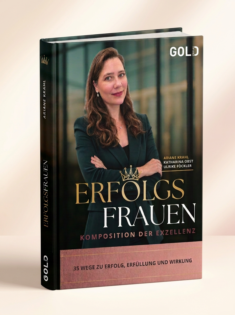 Buchmockup von ERFOLGSFRAUEN – Komposition der Exzellenz